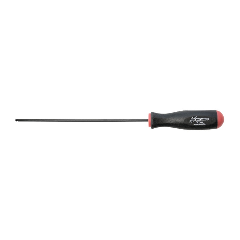 10756, Bondhus 3.0mm x 158mm Long Ball End Hex Balldriver w/ ProGuard Finish