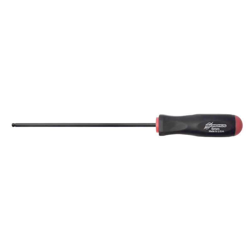 10768, Bondhus 6.0mm x 218mm Long Ball End Hex Balldriver w/ ProGuard Finish