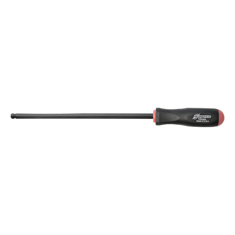10776, Bondhus 10.0mm x 259mm Long Ball End Hex Balldriver w/ ProGuard Finish