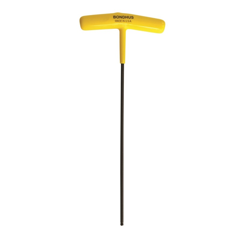 13113, Bondhus 5/16″ x 11.4″ Ball End Hex Driver T-Handle w/ ProGuard Finish