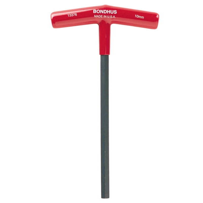 13376, Bondhus 10.0mm x 232mm Hex Driver T-Handle w/ ProGuard Finish