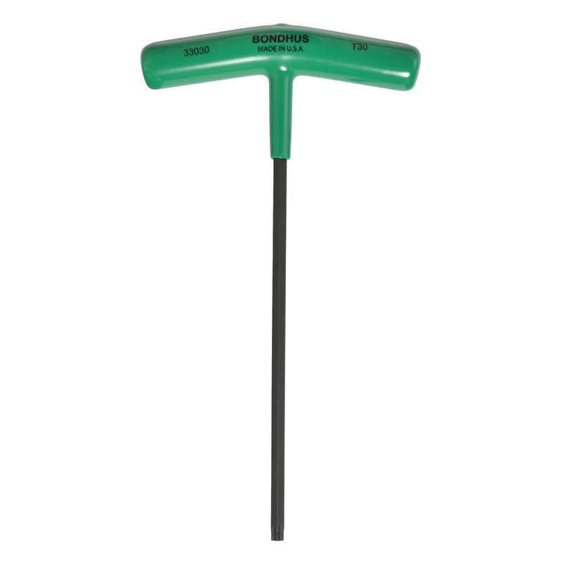 33030, Bondhus T30 x 7.6″ Torx Star Driver T-Handle w/ ProGuard Finish