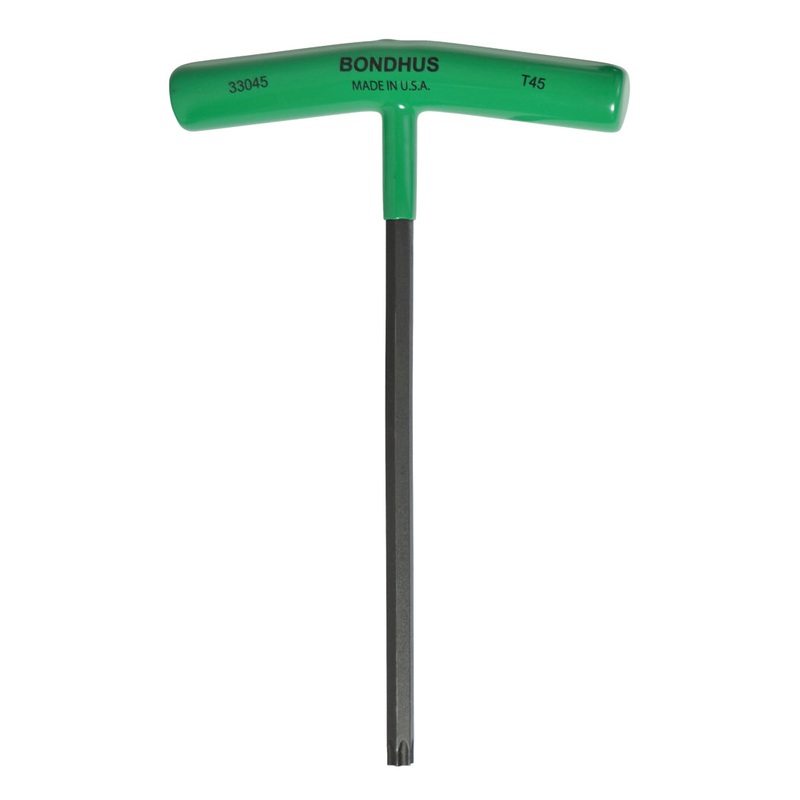 33045, Bondhus T45 x 8.1″ Torx Star Driver T-Handle w/ ProGuard Finish