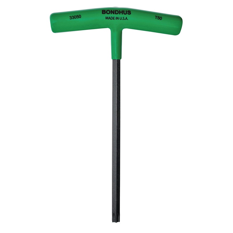 33050, Bondhus T50 x 8.4″ Torx Star Driver T-Handle w/ ProGuard Finish
