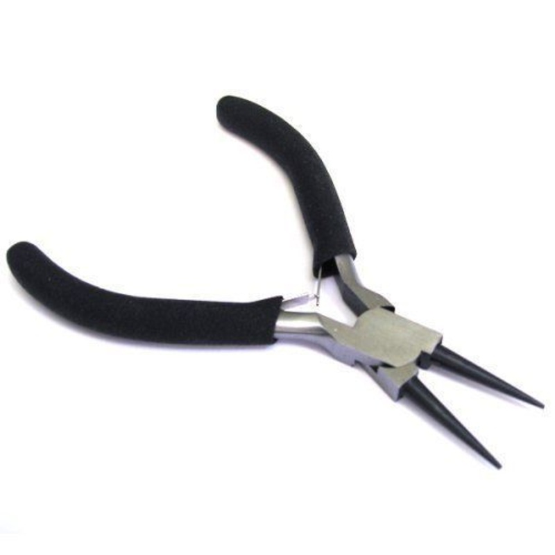 5″ Carbon Steel Round Nose Needle Nose Pliers w/ Comfort Grip Handle