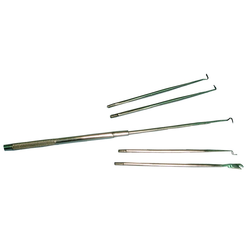 Philmore 63-376, 5 Piece Dental Probe Set with Handle and 5 Screw-In Probes