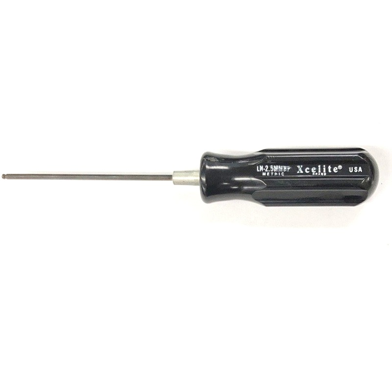 Xcelite LN25MMBP, 2.5mm x 102mm (4.0″) Metric Ballpoint Allen Hex Screwdriver