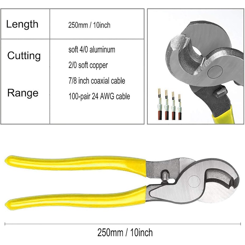 MVHX-50B-CUTTER Cable Cutter for 10,8,6,4,2 and 1/0