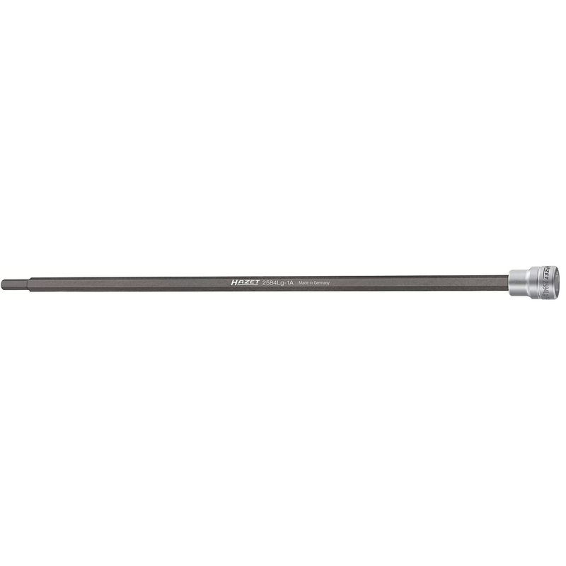 Hazet 2584LG-1A 3/8 inch (10 mm) Square  Hollow Drive Shaft Screwdriver Socket  Inside hexagon Profile  6 mm
