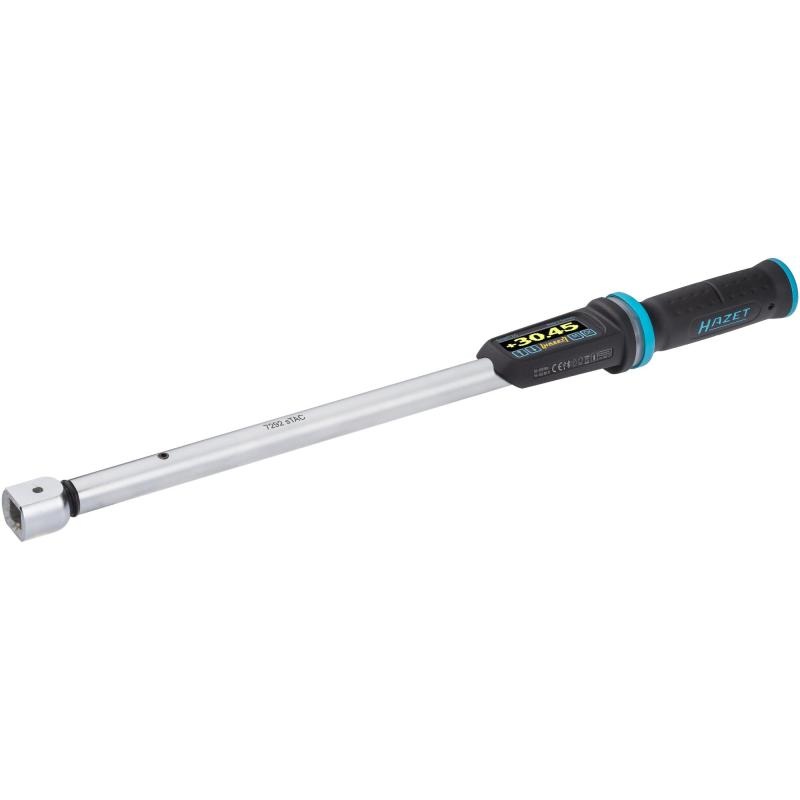 Hazet 7292-2STACCAL Electronic Torque Wrench with Built-In Angle Gauge, 20-200 Nm, 14x18mm Insert Square, 12.5mm (1/2″) Square