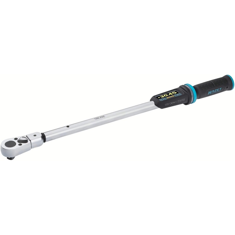 Hazet 7292-5STAC 14 x 18 mm insert square  hollow  1/2 inch (12.5 mm) square  solid Electronic torque wrench with built-in angle gauge  20200 Nm  15150 lbf.ft  1%