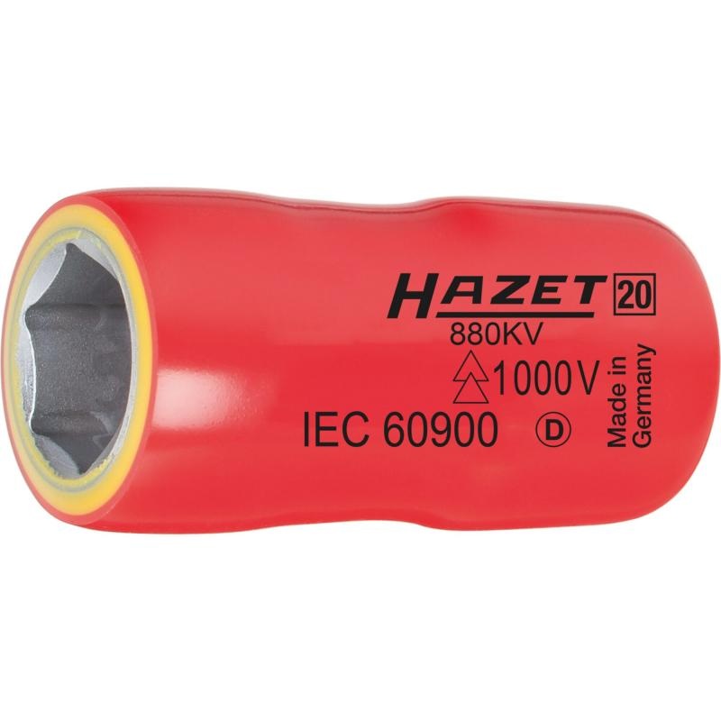 Hazet 880KV-20 Insulated Socket, 10mm (3/8″) Square Drive, 20mm Hex