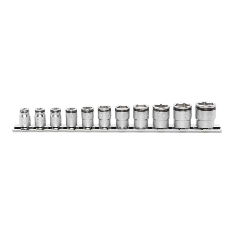 Ko-Ken Tools RS2450MS/11 1/4″ Square Drive 6-Point Nut Gripper Metric Socket Set, 11 Pc.