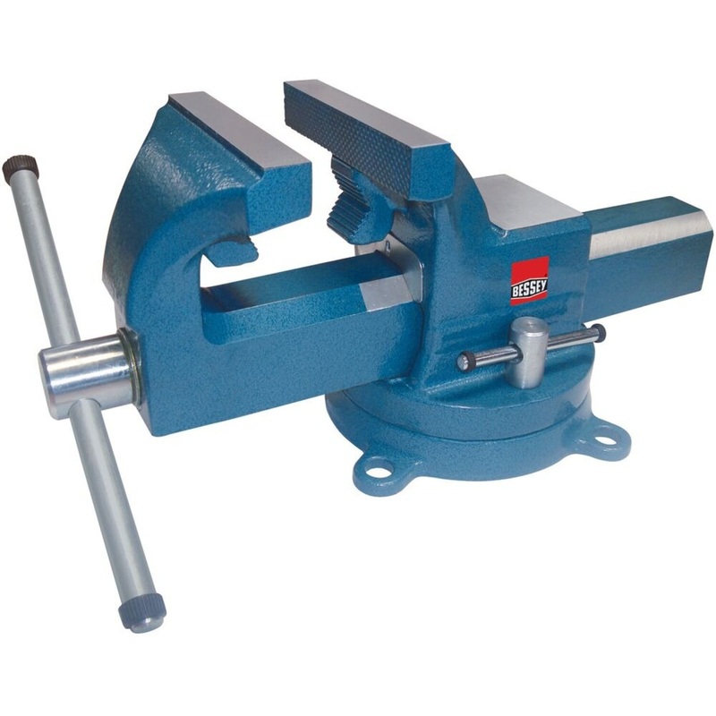 Bessey BV-DF6SB Vise, 6 In., drop forged, pipe jaws, swivel base and anvil included