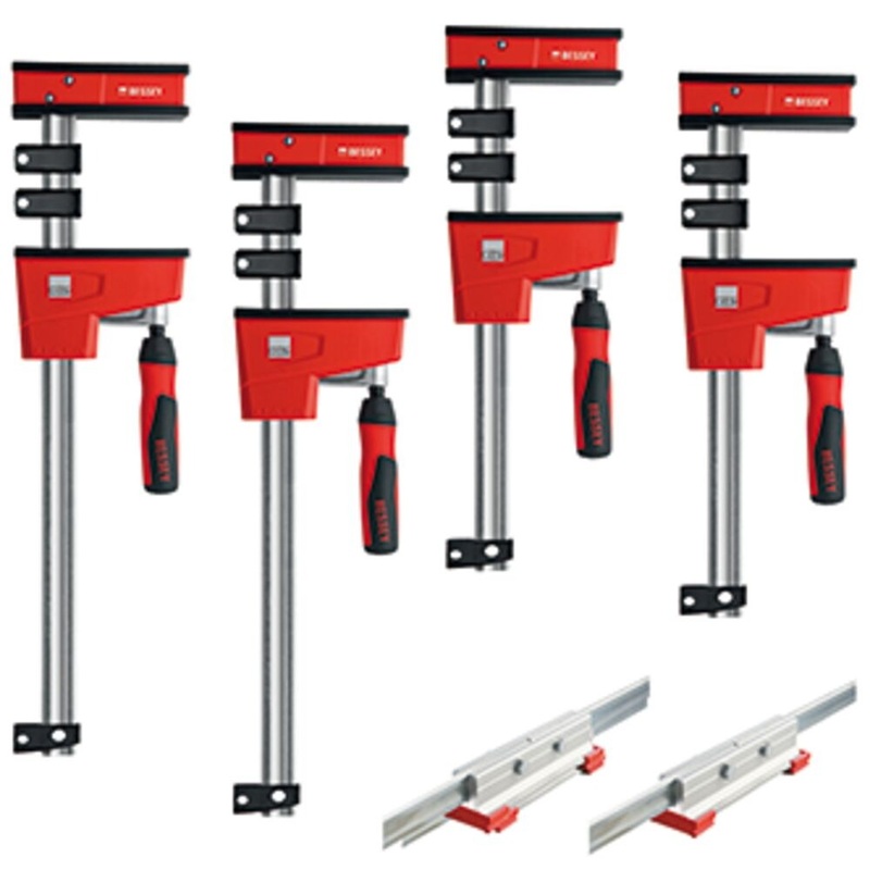 Bessey KREX2450 Parallel Clamp Kit, 2-24″, 2-50″ K Body Clamps and 2 x KBX20