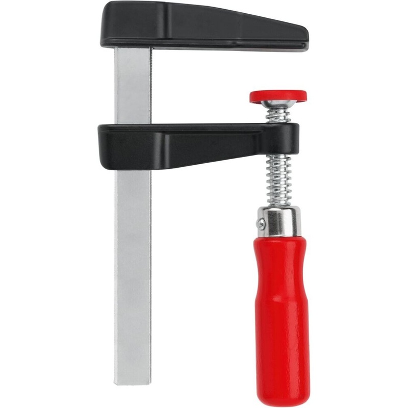 Bessey LM2.012 Clamp, woodworking, F-style, zinc jaws, swivel pads, 2 In. x 12 In., 330 lb