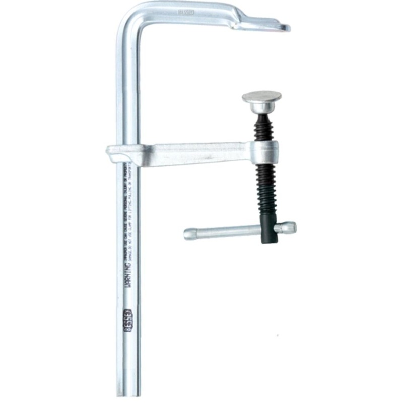 Bessey MMS-4 Clamp, welding, F-style, crimped on swivel pad, 4 In. x 2.25 In.,400 lb