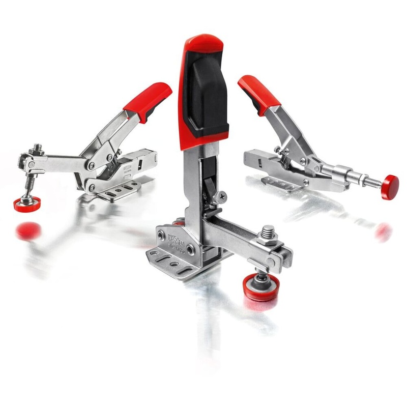 Bessey STC-IHH25 Auto adjust toggle clamp, horizontal push pull, flanged base