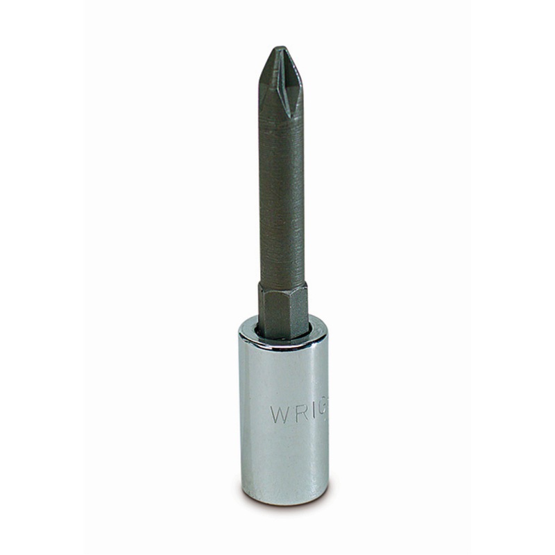 Wright Tool 2267 1/4″ Drive Screwdriver Bit Socket w/Long Length Phillips Bit – #1