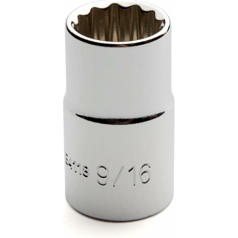 Cougar Pro E4118 1/2″ Drive 12 Point Standard Socket, 9/16 Inch