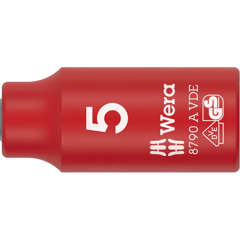 Wera 8790 A VDE Zyklop Socket, insulated, with 1/4″ drive, 5mm