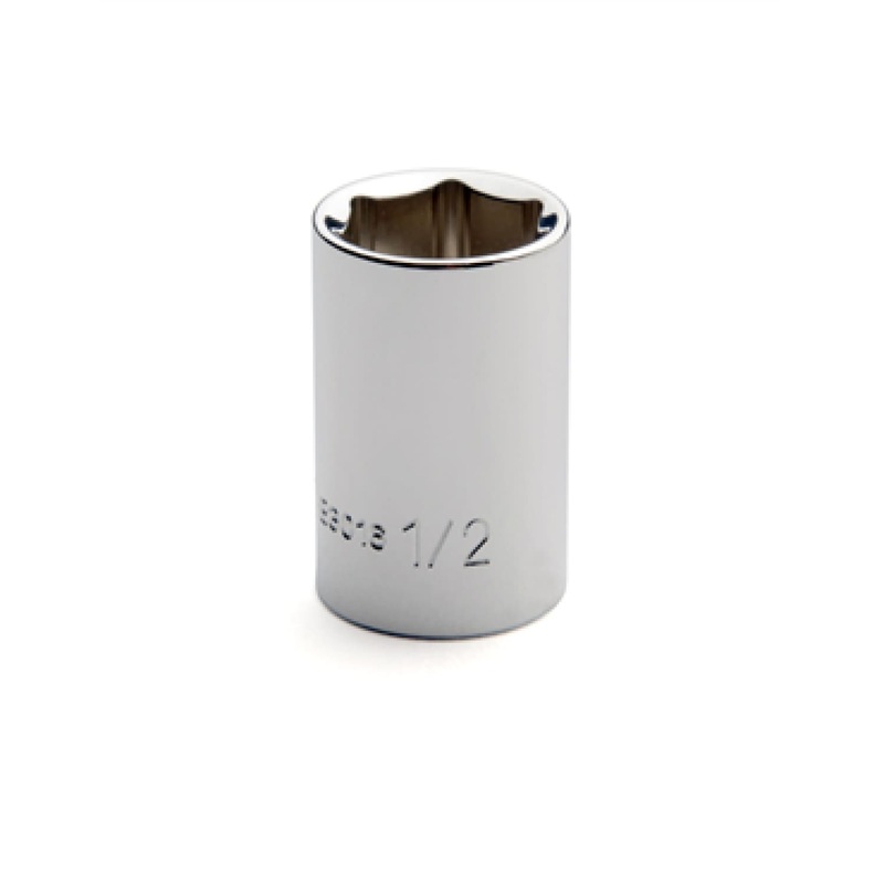 Cougar Pro E3016 3/8″ Drive 6 Point Standard Socket, 1/2 Inch