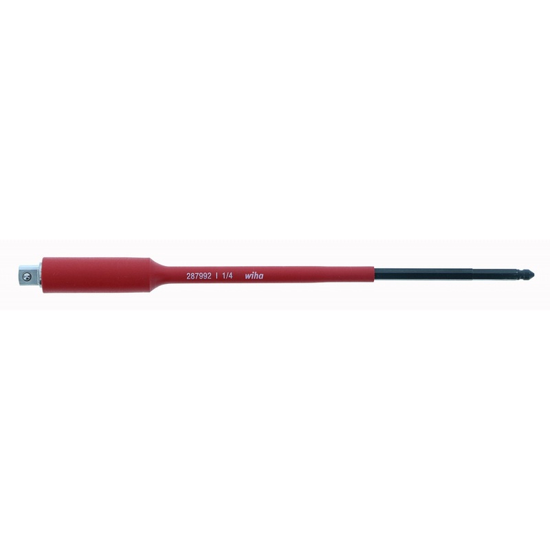 Wiha Tools 28700 Insulated Torque Blade Socket Adapter, 1/4 Inch