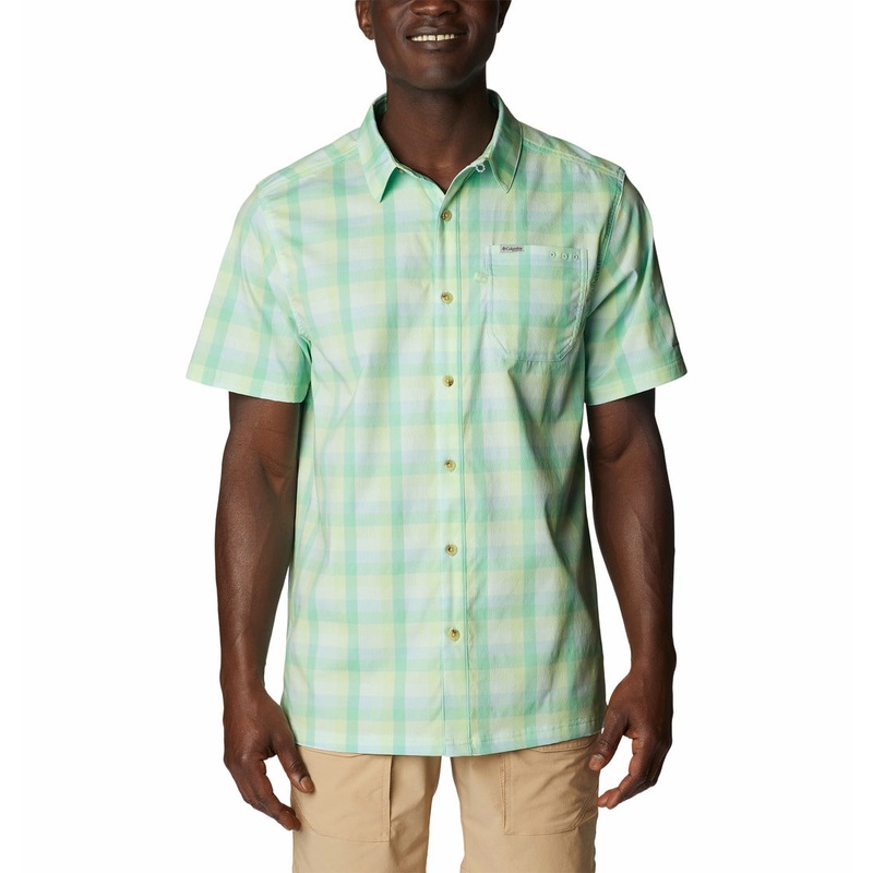 Columbia Mens PFG Super Slack Tide Camp Short Sleeve Shirt