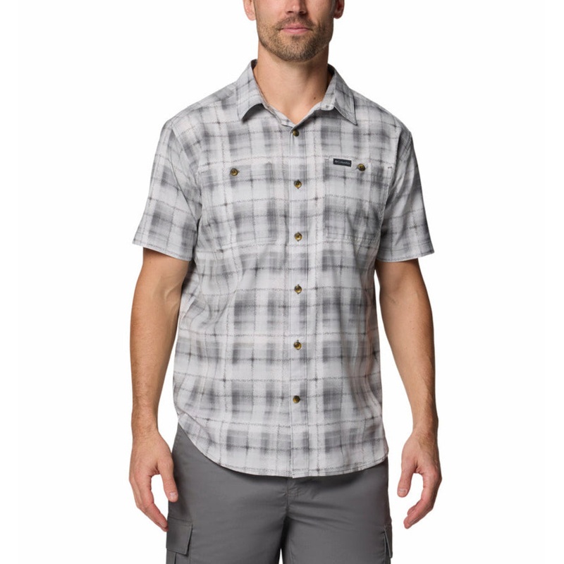 Columbia Mens Utilizer Printed Woven Short Sleeve Shirt