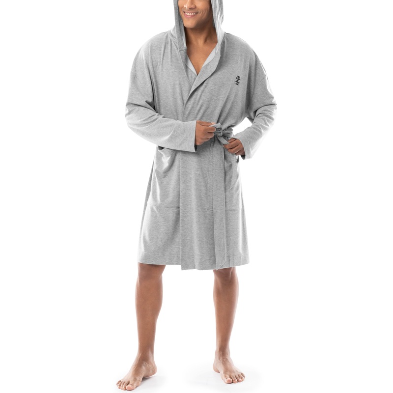 IZOD Mens French Terry Hooded RObe