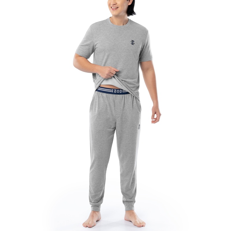IZOD Mens French Terry Sleep Jogger Pants