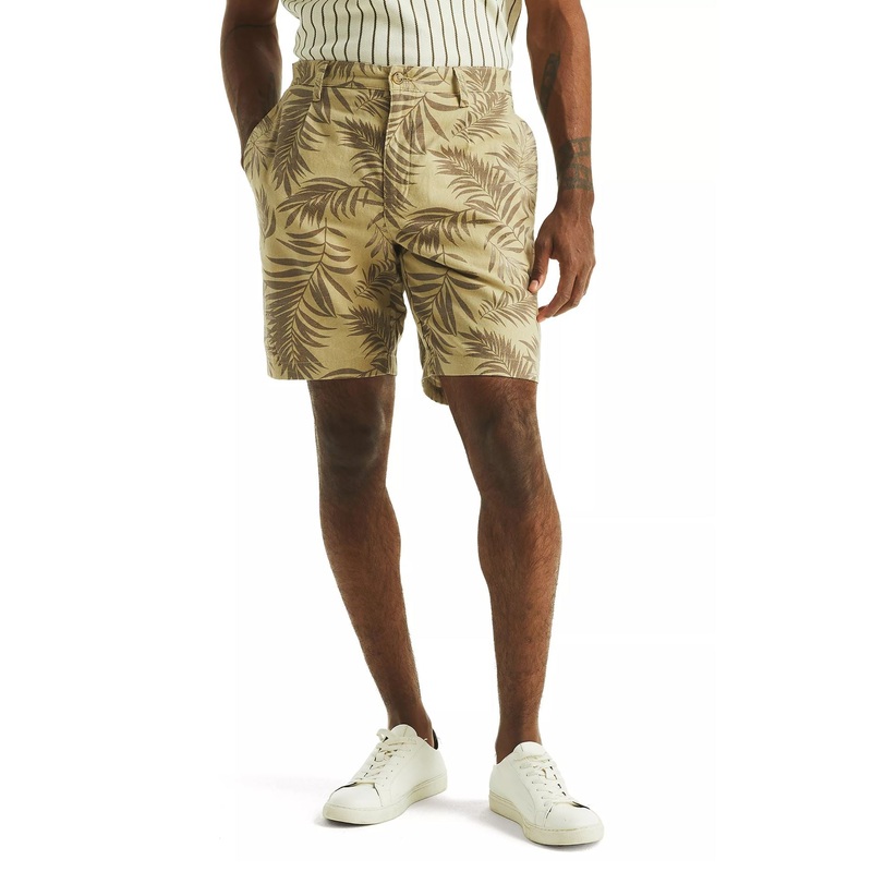 Nautica Mens Leaf Print 8.5″ Shorts