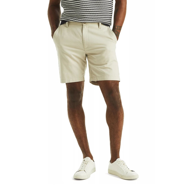 Nautica Mens Linen 8.5 Deck Shorts